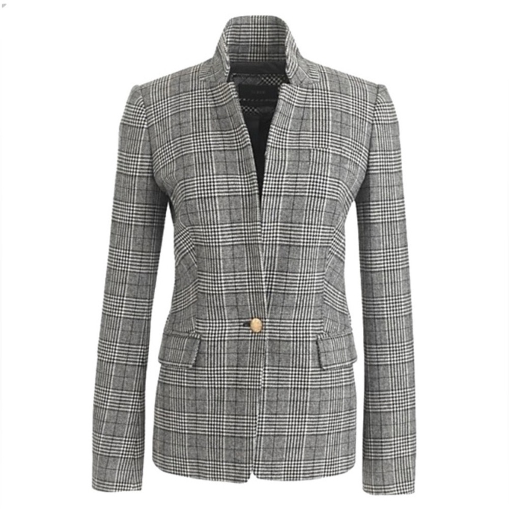 J. Crew Plaid Regent Blazer